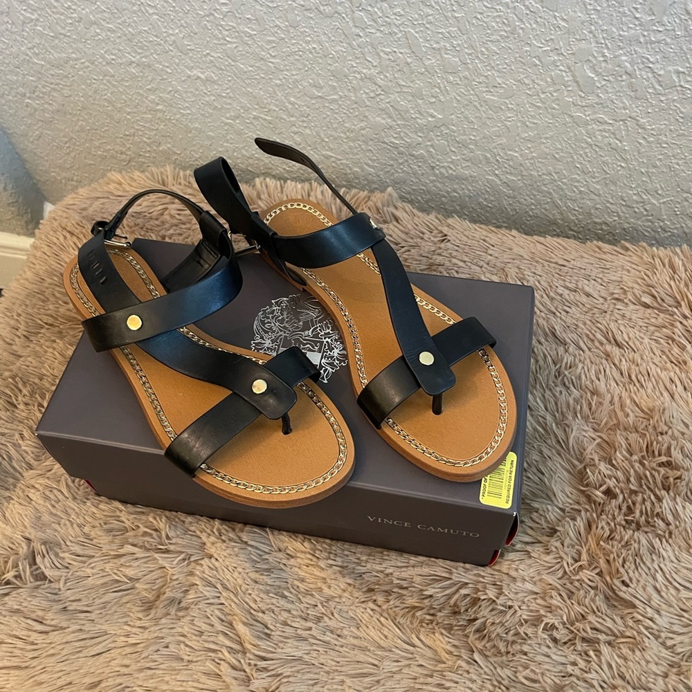 Vince Camuto Black Sandals